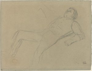 Fallen Jockey (studie til "Scene from the Steeplechase: The Fallen Jockey") af Edgar Degas