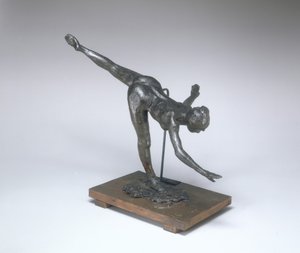 Stor arabesk, tredje gang første skæve arabesk, ca. 18851890. af Edgar Degas