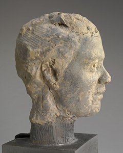 Head, Study for a Portrait of Mme Salle, ca. 1892. af Edgar Degas