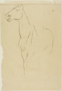 Hest drejet trekvart af Edgar Degas