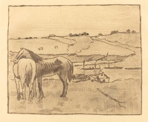 Horses in the Meadow Horses in the Meadow, 18911892. af Edgar Degas