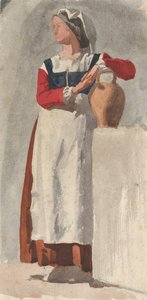 Italiensk kvinde, ca. 1856-57. af Edgar Degas.