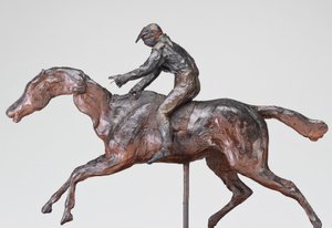 Jockey med kasket, muligvis 1890