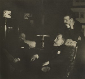 Jules Taschereau, Edgar Degas og Jacques-Emile Blanche, december 1895 af Edgar Degas