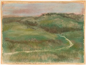Landskab af Edgar Degas