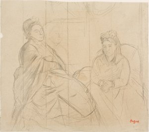 Madame Lisle og Madame Loubens af Edgar Degas