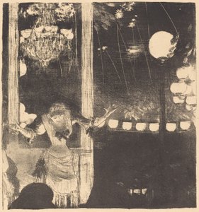 Mademoiselle Bécat på Cafe des Ambassadeurs (Til ambassadørerne: Mlle Bécat) af Edgar Degas