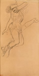 Mademoiselle La La ved Circus Fernando, 1879 (sort farveblyant på brunt papir) af Edgar Degas