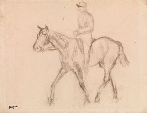 Mand til hest af Edgar Degas