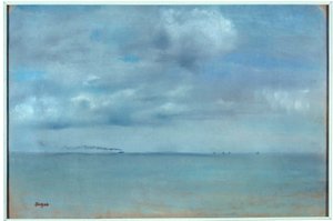 Marine Pastel maleri på gems af Edgar Degas (1834-1917) 1869 Søn. 0,31x0,46 m Paris, musee d