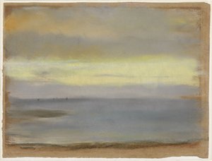 Hav, solnedgang af Edgar Degas