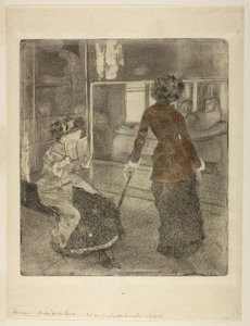 Mary Cassatt på Louvre: Det etruskiske galleri af Edgar Degas