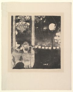 Miss Bécat på Café des Ambassadeurs, Paris, 1877-78. af Edgar Degas