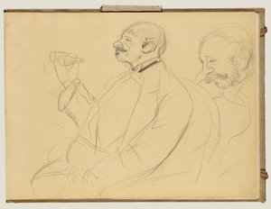 Opera Fan og Ernest Reyer af Edgar Degas