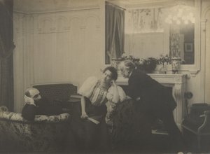Paul Poujaud, Mme. Arthur Fontaine og Degas, 1895. af Edgar Degas