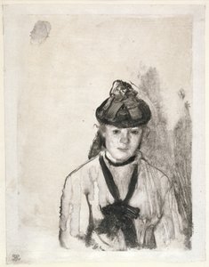 Portræt af Ellen Andrée, ca. 1876 af Edgar Degas