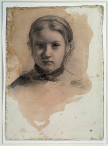 Portrait of Giovanna Bellelli Study for "" the Bellelli family "Drawing by Edgar Degasdani af Edgar Degas