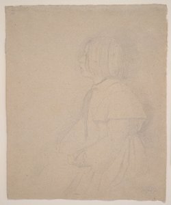 Portræt af Giulia Bellelli, 1858-9 (grafit) af Edgar Degas