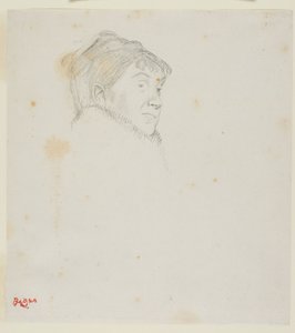 Portræt af Madame Dietz-Monnin (tidligere Kvindehoved) af Edgar Degas