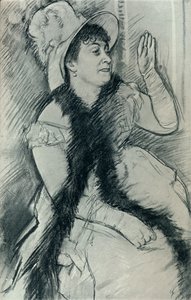 Portræt af Madame X, c1800-tallet af Edgar Degas