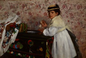 Portræt af frøken Hortense Valpinçon af Edgar Degas