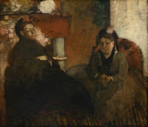 Portræt af Mme. Lisle og Mme Loubens, 186670. af Edgar Degas