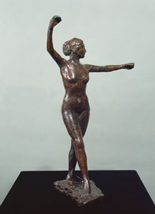 Forberedelse til dansen, højre fod foran (bronze)