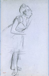 Profil af en danser, af Edgar Degas