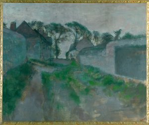 Landsbygade Saint Valery Sur-Somme af Edgar Degas