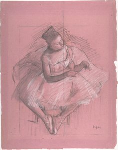Siddende danser af Edgar Degas