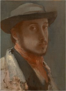 Selvportræt, ca. 1858 af Edgar Degas