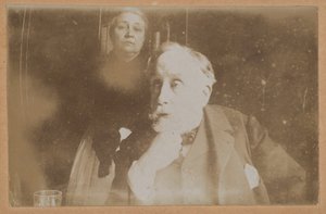 [Selvportræt med Zoé Closier] af Edgar Degas