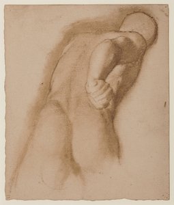 Studie efter Agasias fra Efesos, "Gladiator Borghese", c.1855 af Edgar Degas