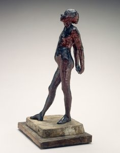 Study in the nøgen af lille danser i alderen fjorten nøgen lille danser, ca. 1878-1881. af Edgar Degas