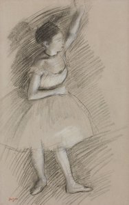 Undersøgelse af en danser; Studie af en danser, 1873-1874 af Edgar Degas