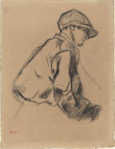 Studie af en jockey af Edgar Degas