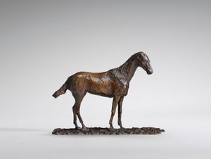 Studie af en Mustang, original voks fra 1860