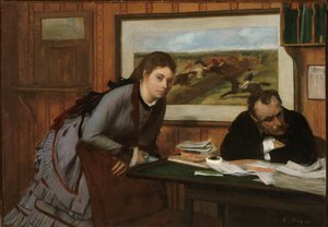 Sulking, ca. 1870. af Edgar Degas