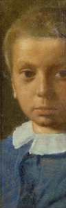 Barnet i blåt; Barnet i blåt, c.1853-54 af Edgar Degas