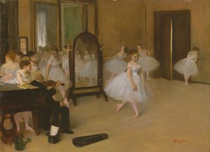 The Dancing Class, ca. 1871 (olie på lærred) af Edgar Degas