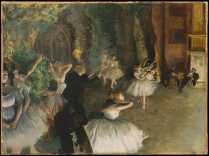 Balletprøven på scenen af Edgar Degas