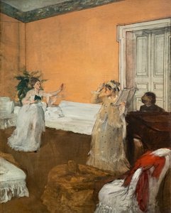 Sanggentagelsen. Omkring 1869. Olie på lærred. af Edgar Degas