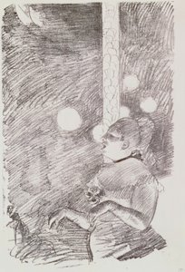 Hundens sang, 1876-77 af Edgar Degas