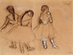 Tre dansere af Edgar Degas