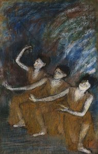 Tre dansere, ca. 1895-98 af Edgar Degas
