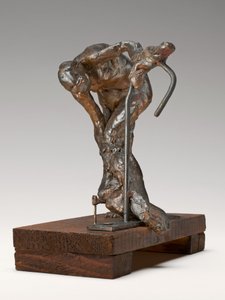 Kvinde vasker sit venstre ben, ca. 1890