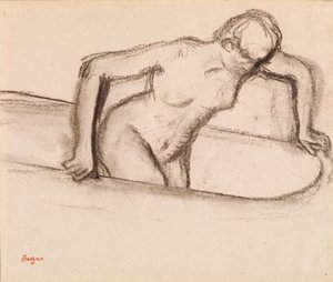 Kvinde i badekar af Edgar Degas