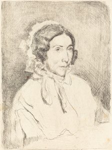 Kvinde i en flæsende kasket (Dame agée) af Edgar Degas