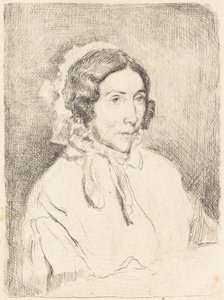 Kvinde i en flæsende kasket (Dame agée) af Edgar Degas