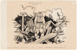 Retaliation, Dan of Damage Dug-Out: God Strafe England !!!, 1917 af Edgar Fryer